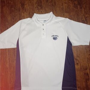 Pro Player White and Navy Polo Shirt